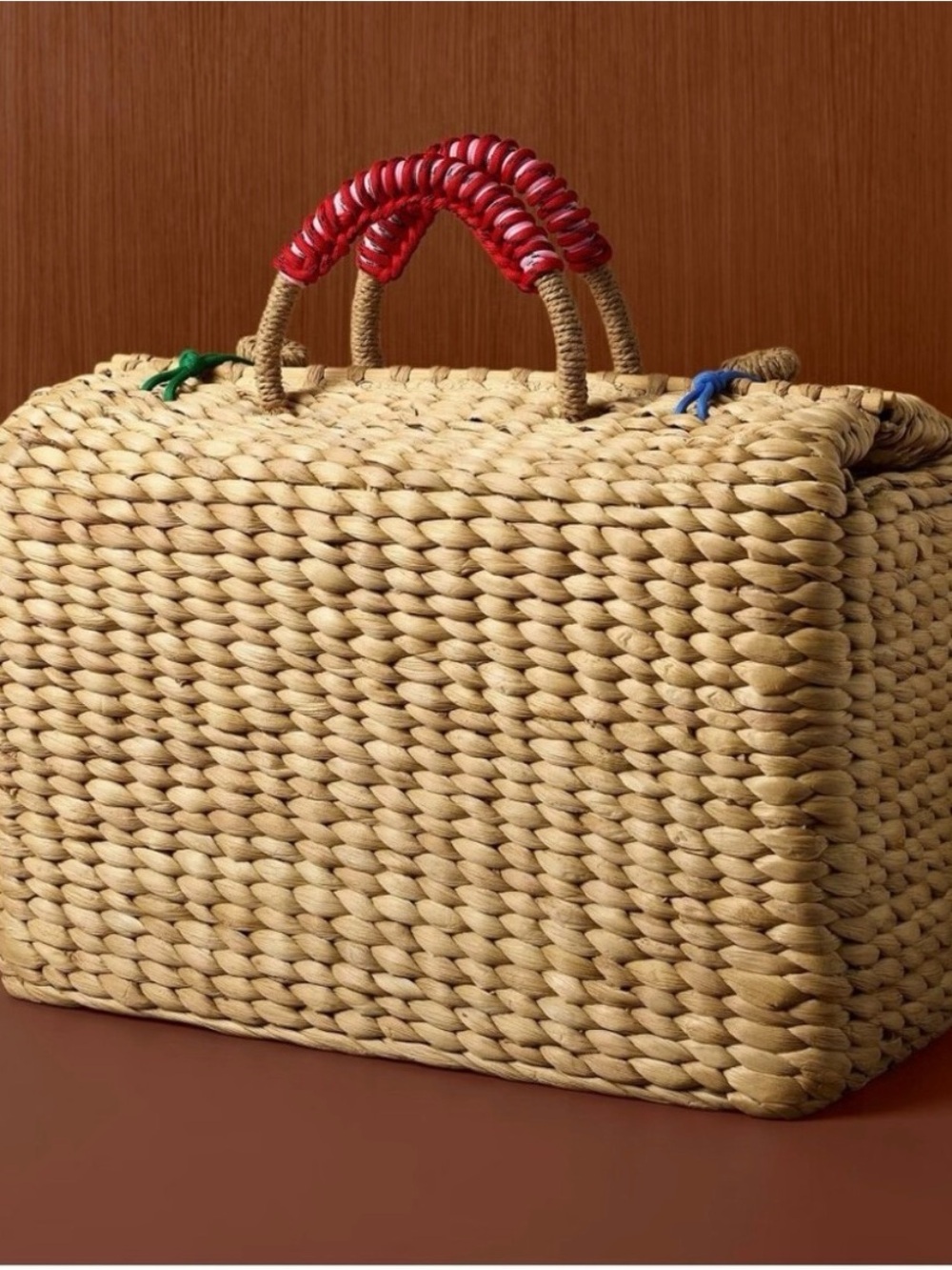 NWT Rosie Assoulin X Target Woven Weekender Natural Tote Handbag